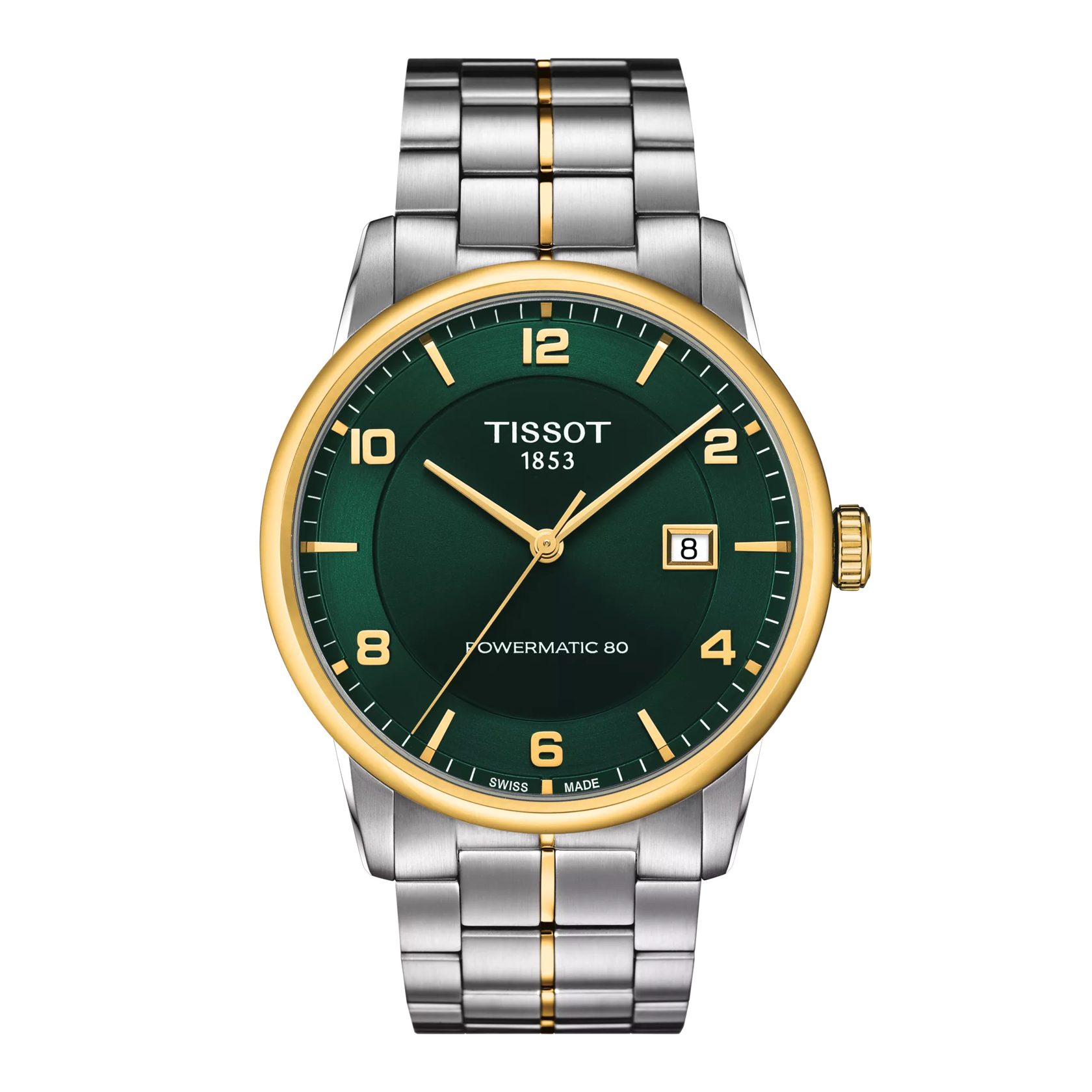 Front view of the watch Tissot Luxury Powermatic 80