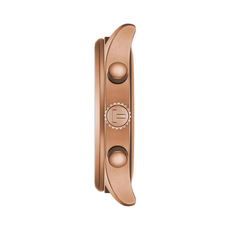 Profile view of the watch case Tissot Chrono XL 45mm