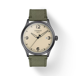 Front view of the watch Tissot Gent XL with shadow