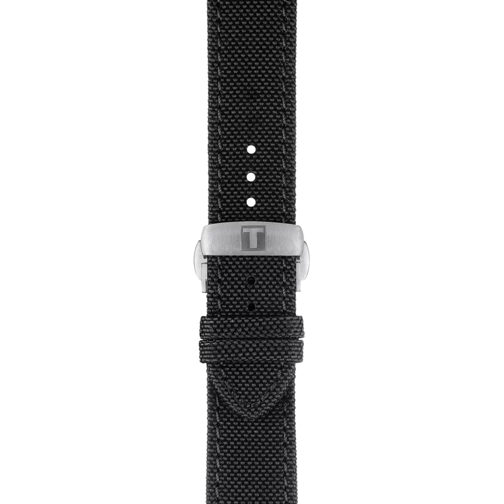 Zoom on Tissot Official Black Fabric Strap Lugs 21 mm