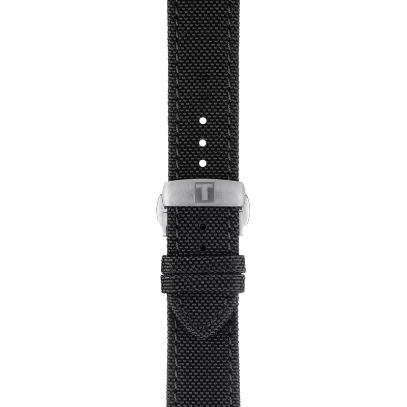Zoom on Tissot Official Black Fabric Strap Lugs 21 mm