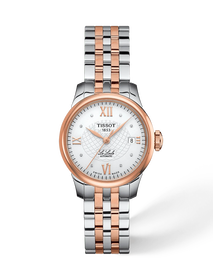 Front view of the watch Tissot Le Locle 25.3mm with shadow