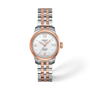 Front view of the watch Tissot Le Locle 25.3mm with shadow