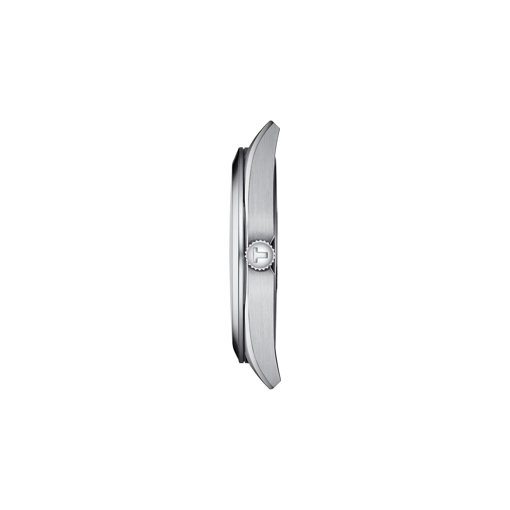 Profile view of the watch case Tissot Gentleman 40mm