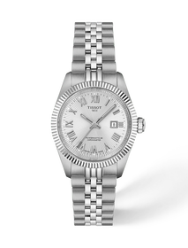 Front view of the watch Tissot Ballade 30mm with shadow