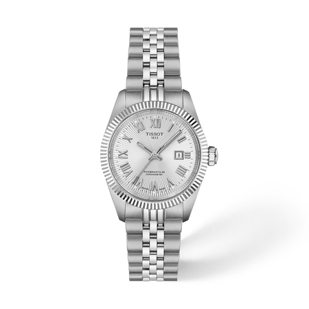 Front view of the watch Tissot Ballade 30mm with shadow