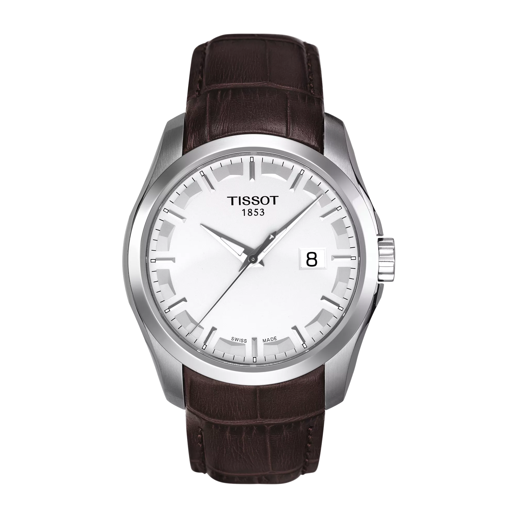 Front view of the watch Tissot Couturier