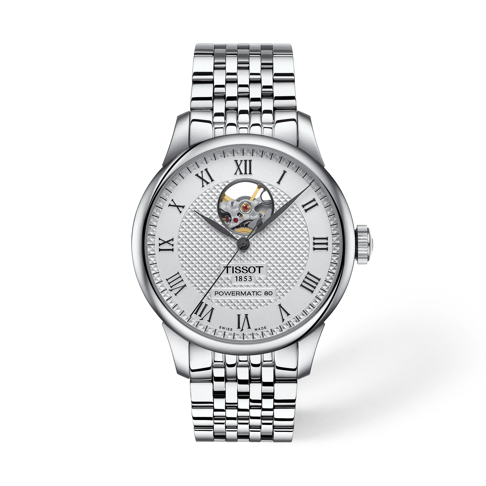 Tissot Le Locle Open Heart — Silver