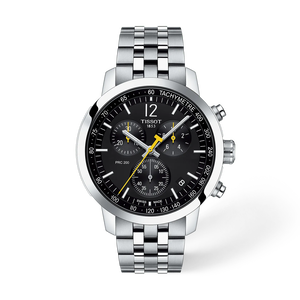 Vorderansicht der Uhr Tissot PRC 200 43mm mit Schatten