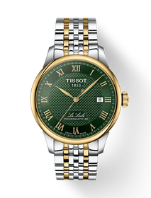 Front view of the watch Tissot Le Locle 39.3mm with shadow
