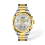 Vue de face de la montre Tissot PR 100 40mm avec ombre