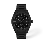 Vue de face de la montre Tissot PRC 100 Solar 39mm avec ombre