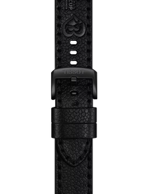 TISSOT オフィシャル ブラック レザー ストラップ ラグ 22 mmのズーム