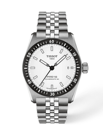 Front view of the watch Tissot PR516 38mm with shadow