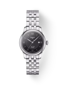 Vue de face de la montre Tissot Le Locle Automatic Lady (29.00) avec ombre