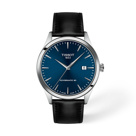 Vista frontal del reloj Tissot Classic Dream 40mm con sombra