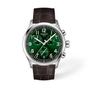 Front view of the watch Tissot Chrono L 42mm with shadow