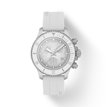 Front view of the watch Tissot Seastar 1000 38mm with shadow