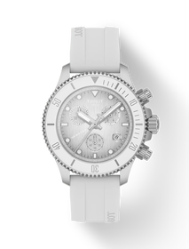 Front view of the watch Tissot Seastar 1000 38mm with shadow