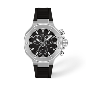 Front view of the watch Tissot T-Race 38mm with shadow