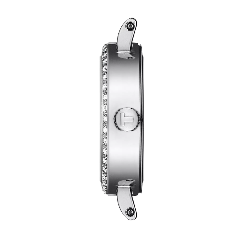 Profile view of the watch case Tissot Lovely Round 19.5mm