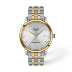 Front view of the watch Tissot Classic Dream 40mm with shadow