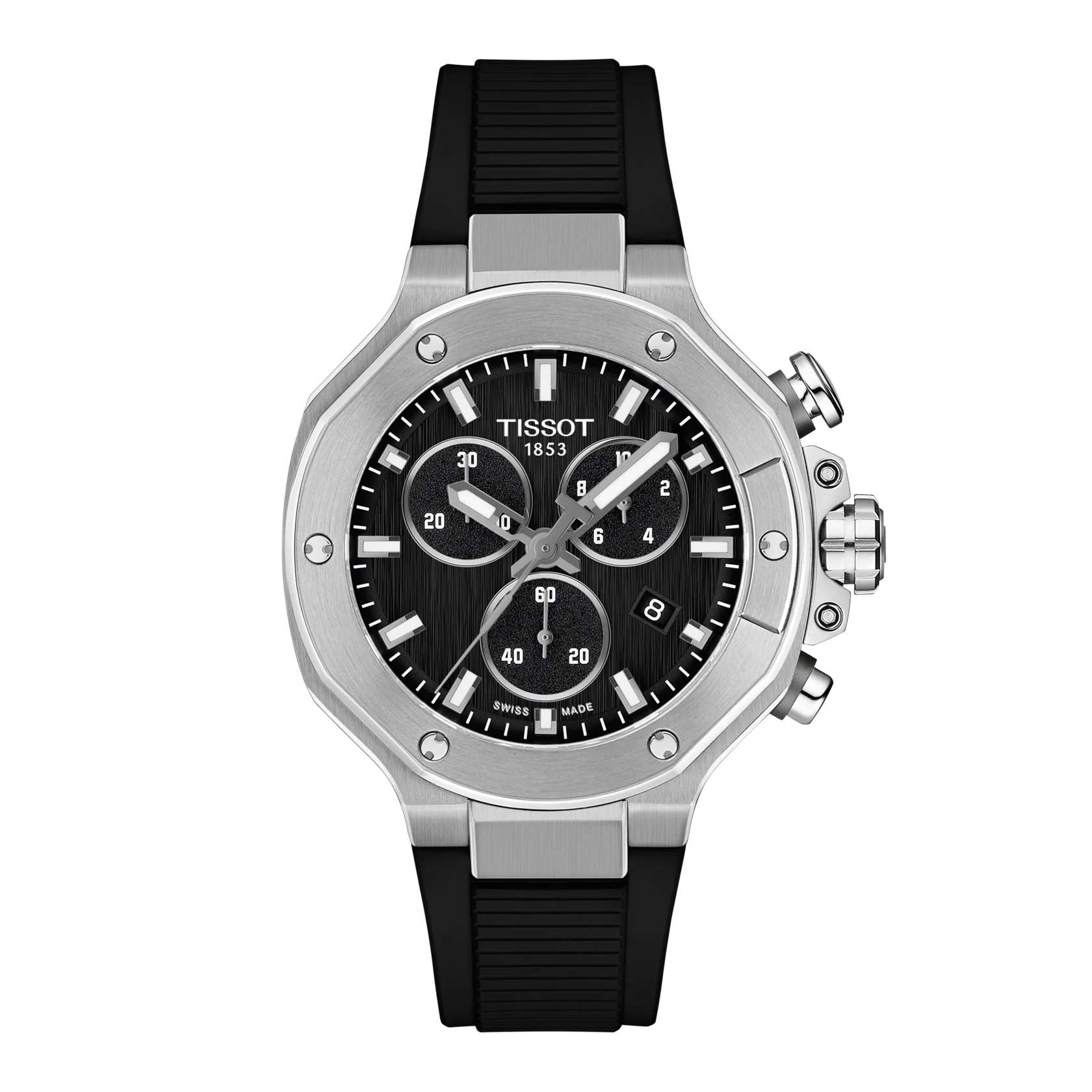 Vista frontal del reloj Tissot T-Race 38mm