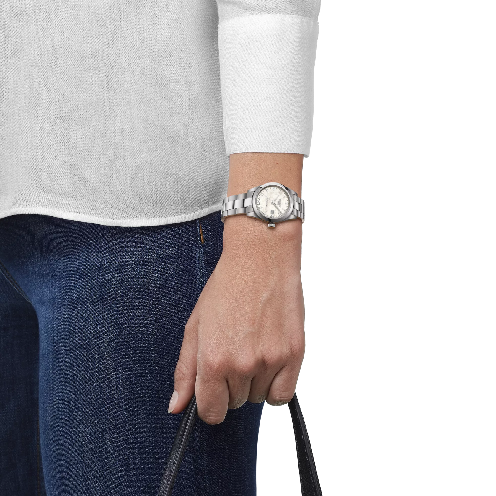 Simulation of the watch Tissot T-My Lady 29.3mm on a wrist