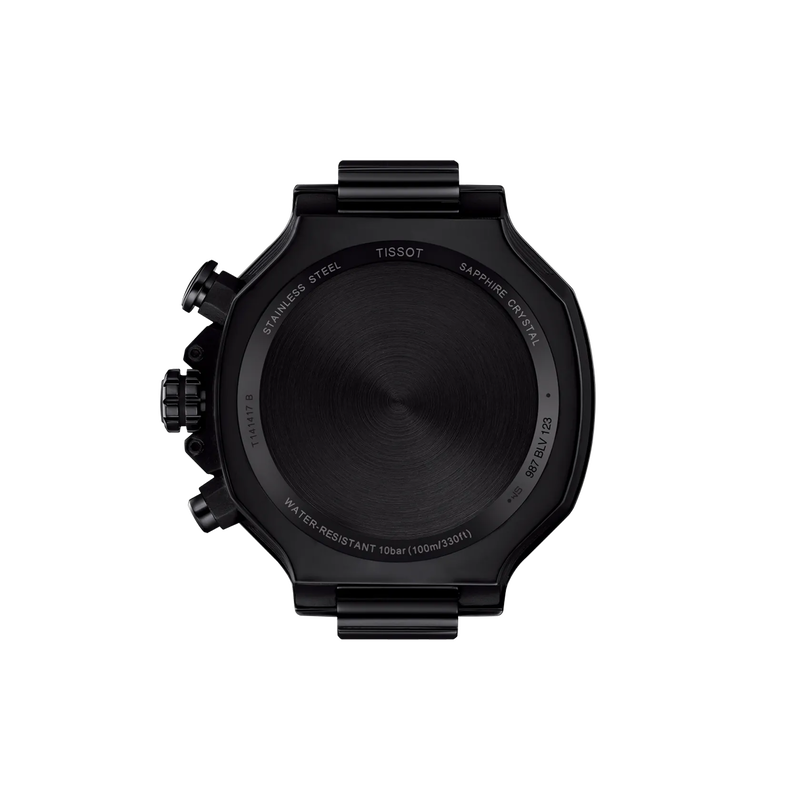 시계 케이스 뒷면 보기 티쏘 T-레이스 쿼츠 크로노그래프