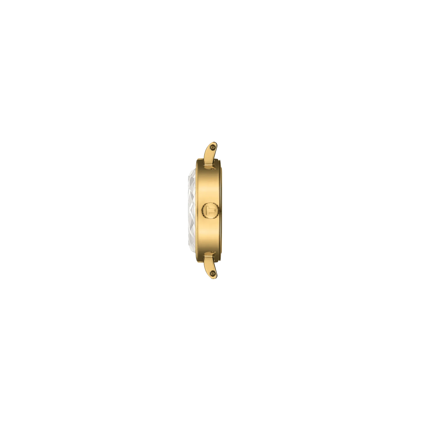 Profile view of the watch case Tissot Lovely Round 19.5mm