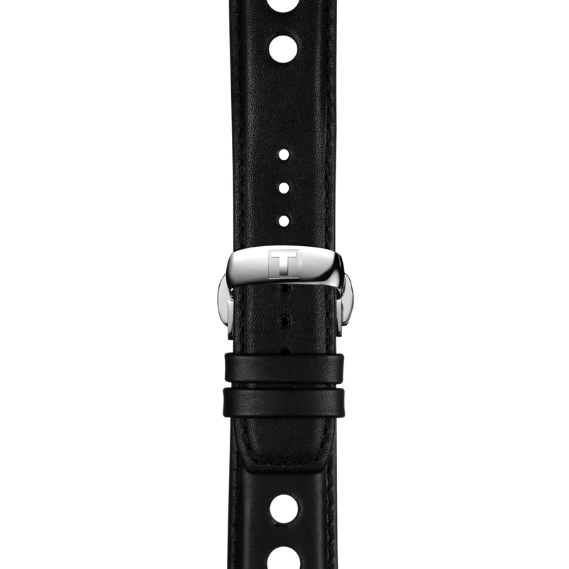 Zoom sobre Correa negra de piel oficial Tissot 20 mm