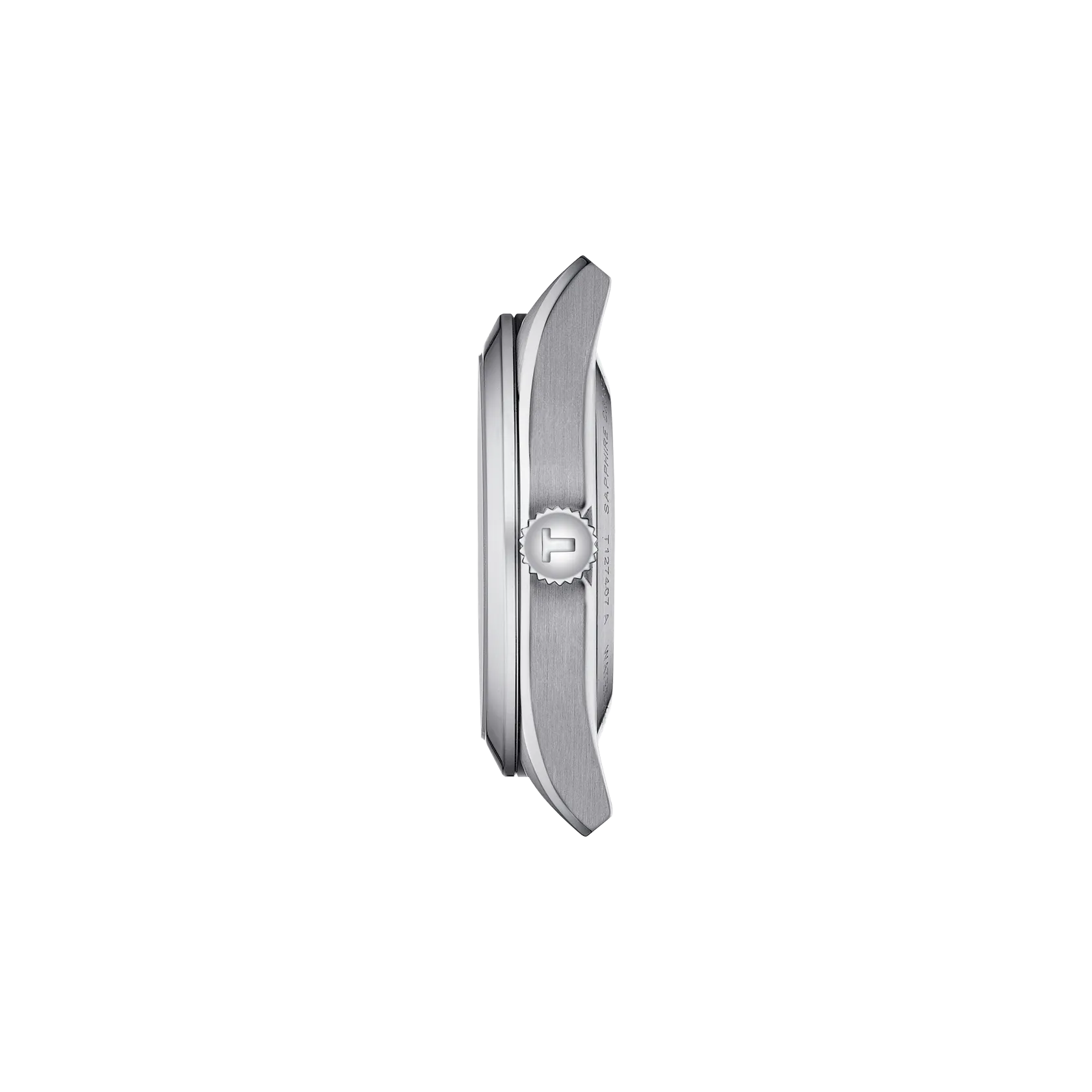 Profile view of the watch case 天梭紳士系列40mm