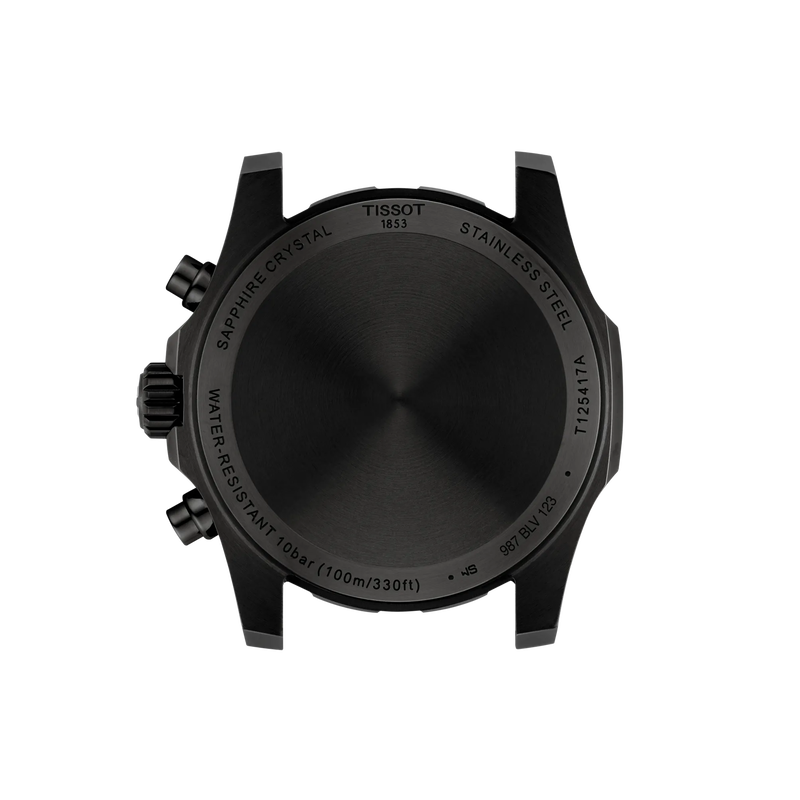 Back view of the watch case Tissot Supersport Chrono 42mm