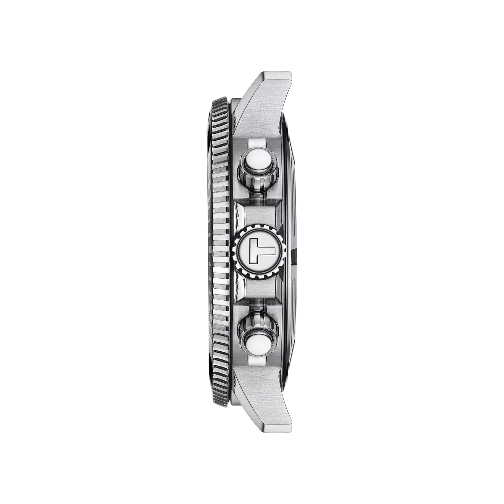 Profile view of the watch case Tissot Seastar 1000 Chronograph