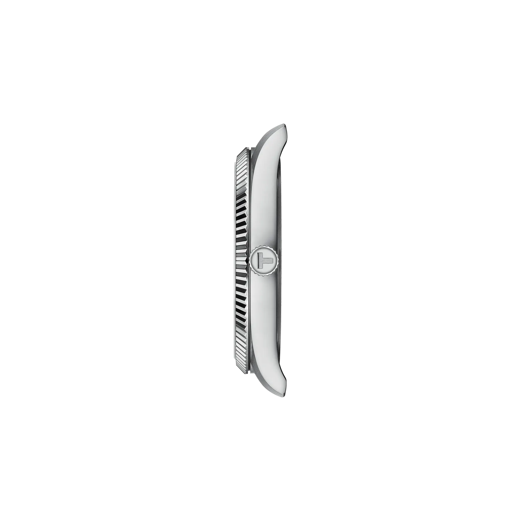 Profile view of the watch case Tissot Ballade 40mm