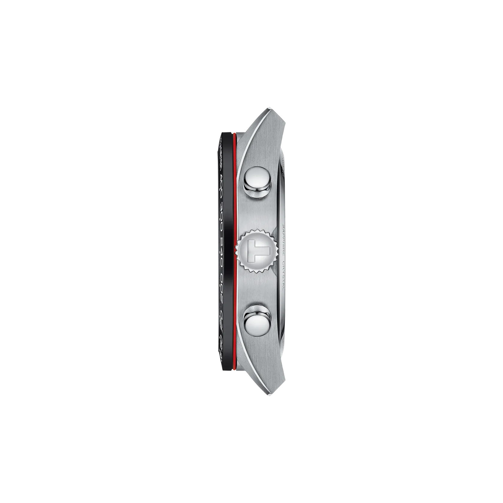 Profile view of the watch case Tissot PRS 516 45mm