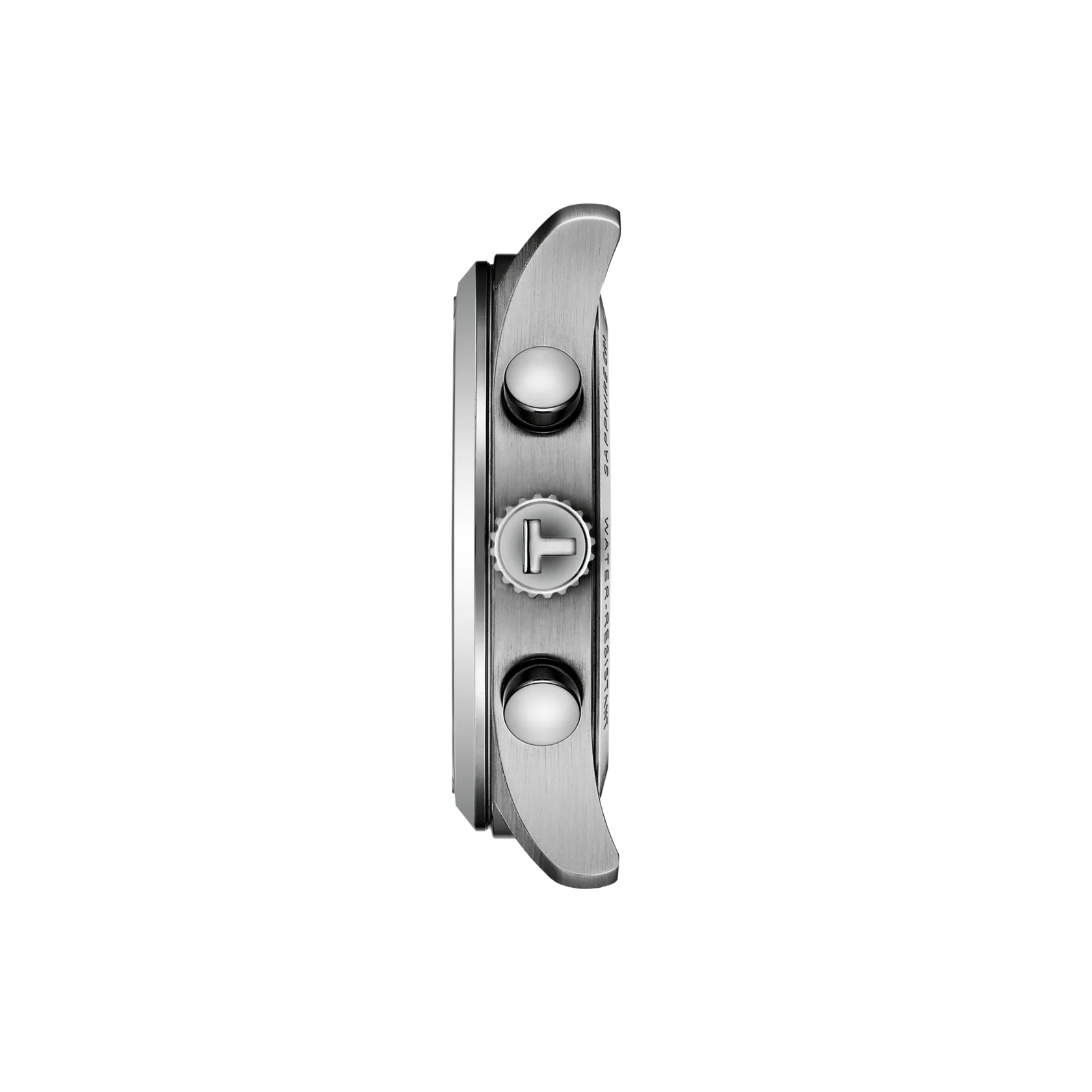 Profile view of the watch case Tissot Chrono L 42mm