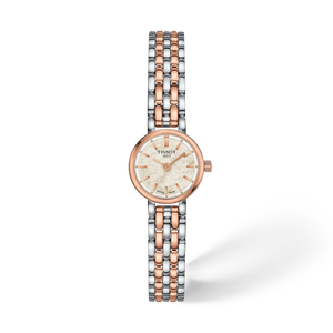 Front view of the watch Tissot Lovely Round 19.5mm with shadow