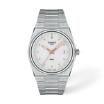 Front view of the watch Tissot PRX 40mm with shadow