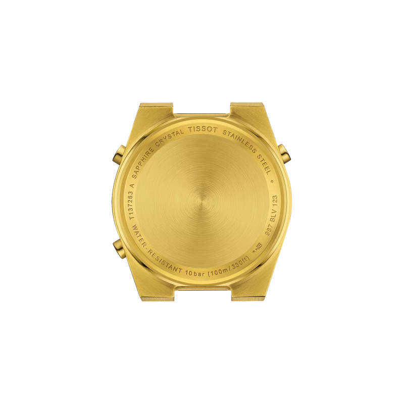 Back view of the watch case Tissot PRX Digital 35mm