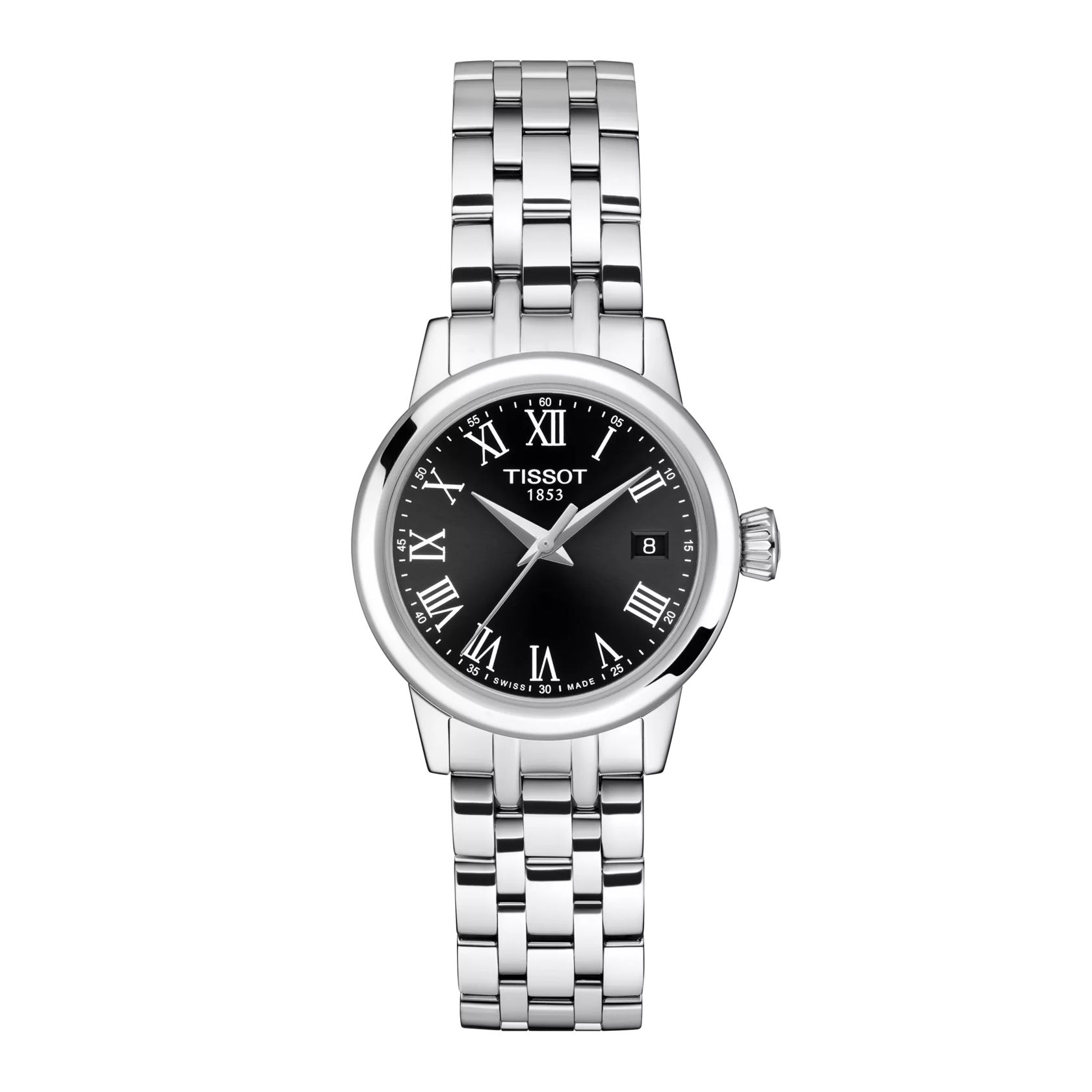 시계 전면 보기 티쏘 클래식 드림 레이디