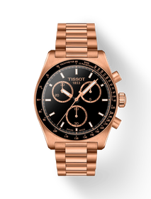 Front view of the watch Tissot PR516 40mm with shadow