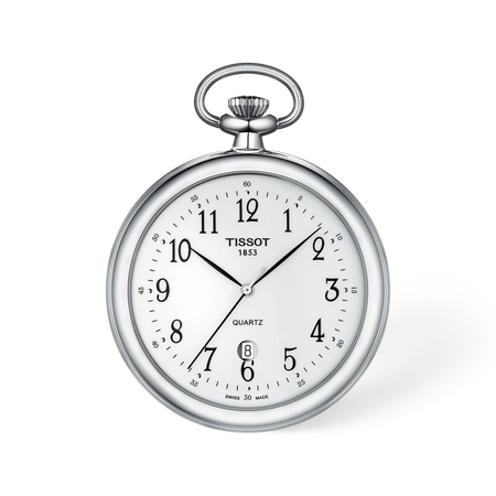 Front view of the watch Tissot Lepine 49mm with shadow