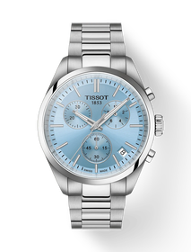 Front view of the watch Tissot PR 100 Ice Hockey 2026 40mm with shadow