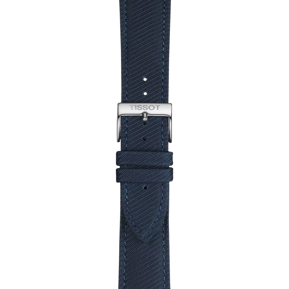 Zoom sobre Correa azul textil oficial Tissot 22 mm