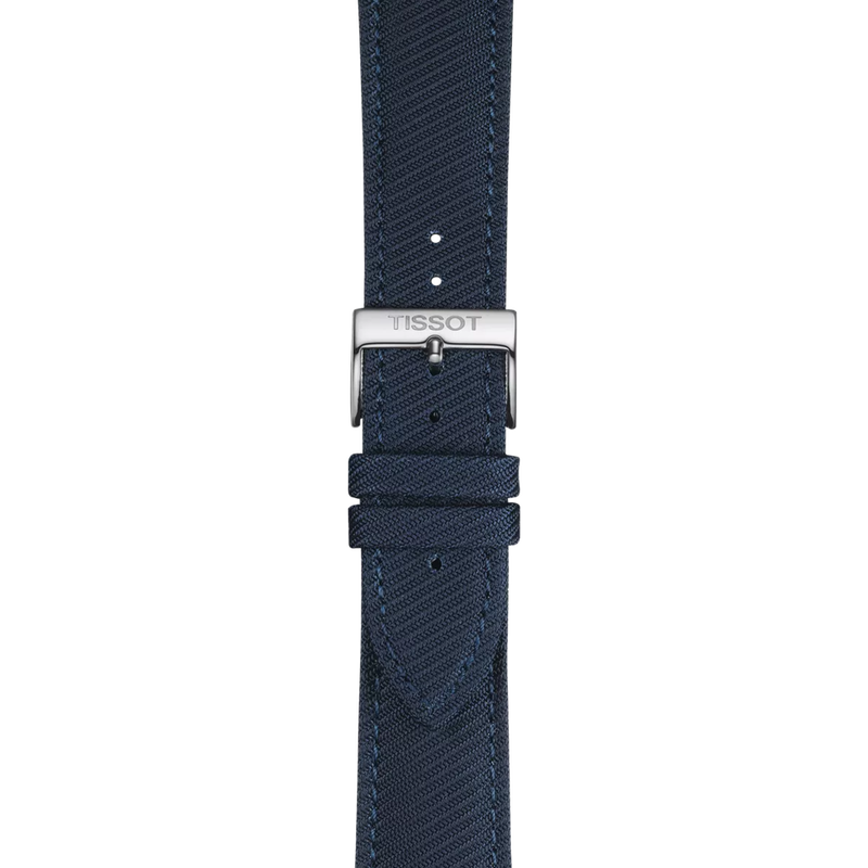 Zoom sobre Correa azul textil oficial Tissot 22 mm