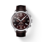 Front view of the watch Tissot Chrono XL Classic with shadow