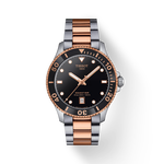 Front view of the watch 天梭海星系列1000 40mm with shadow