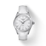 Front view of the watch Tissot PR 100 Lady with shadow