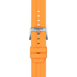 Zoom on Tissot Official Orange Silicone Strap Lugs 22 mm